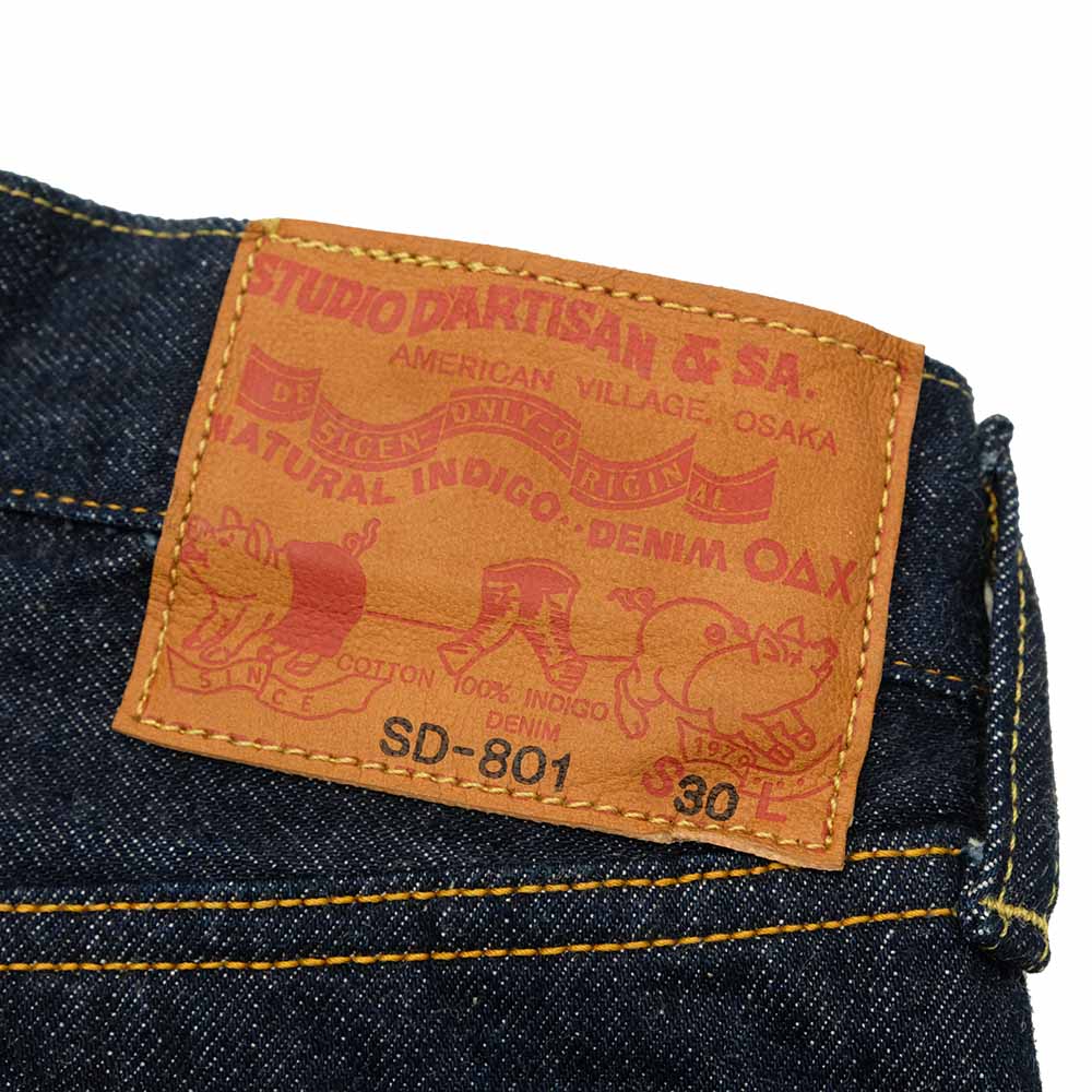 STUDIO D’ARTISAN - 15oz. Natural Indigo Selvedge Denim - Regular Straight - SD-801