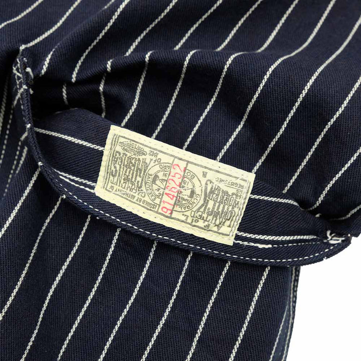 HEADLIGHT - 8oz. SPECIAL WOVEN STRIPE DENIM WORK COAT - HD15647