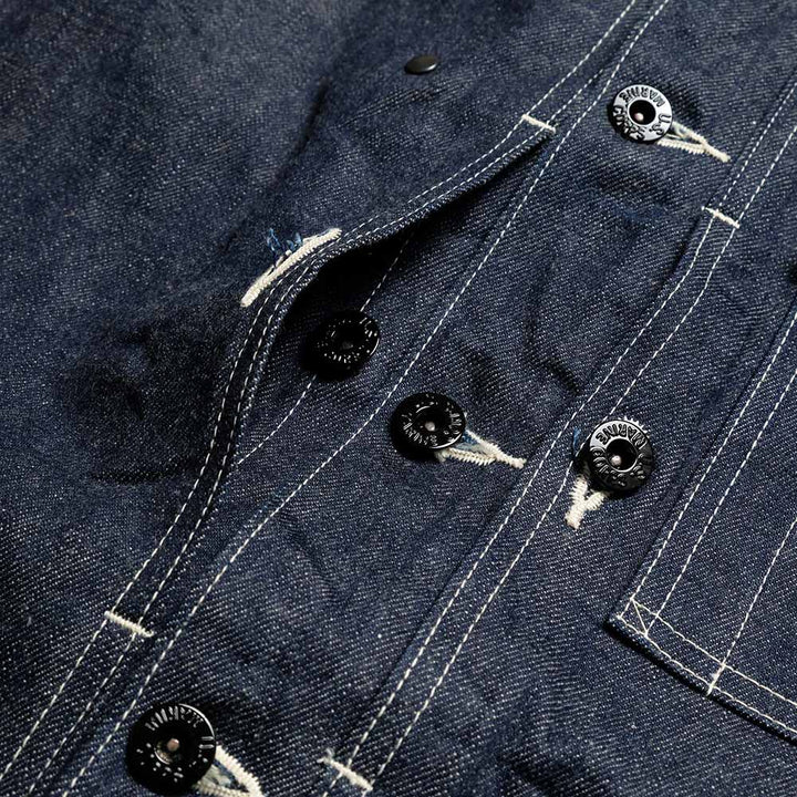 BUZZ RICKSON'S - U.S. MARINE CORPS M-1944 DENIM CIVILIAN UTILITY JACKET - BR15886