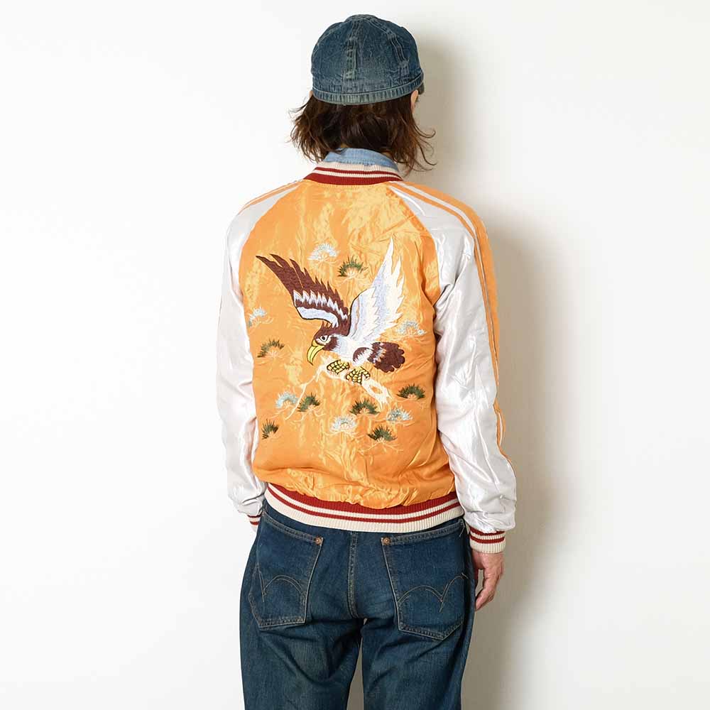 TAILOR TOYO - Acetate Souvenir Jacket - WHITE DRAGON x EAGLE - TT15682-119