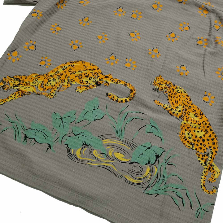 STAR OF HOLLYWOOD - DOBBY COTTON OPEN SHIRT - LEOPARD - SH39720