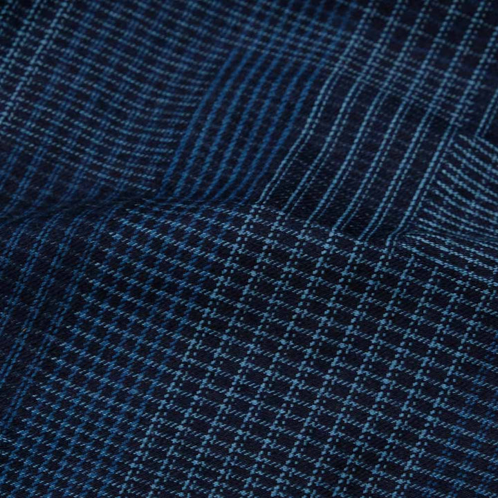 SUGAR CANE - Add Human Labor - INDIGO PATCHWORK L/S WORK SHIRT - SC29588