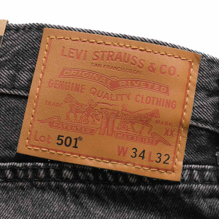 Levi's - 501® ORIGINAL JEANS - Black Used - 501-3783