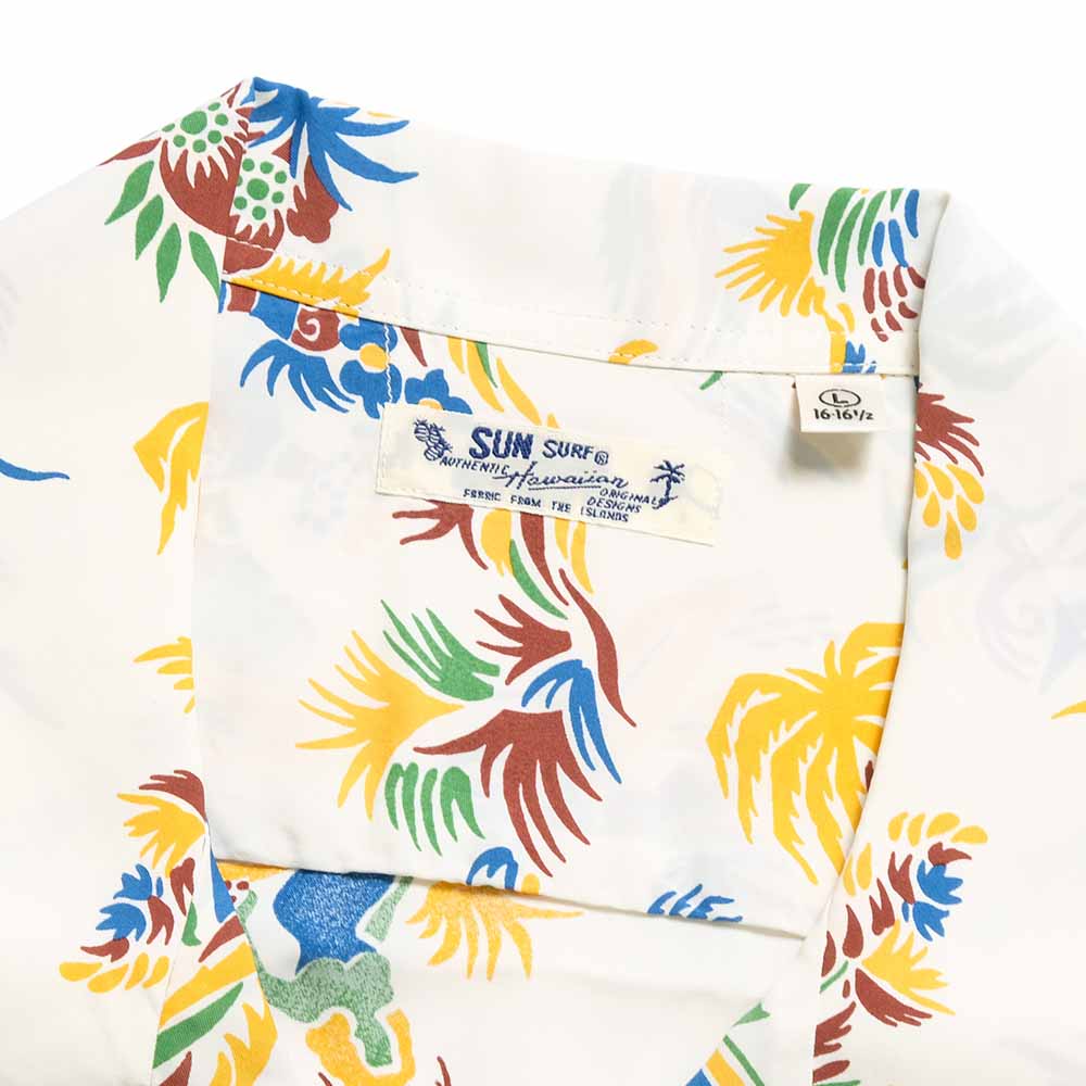 SUN SURF - S/S RAYON HAWAIIAN SHIRT - ISLAND TRIP - SS39620