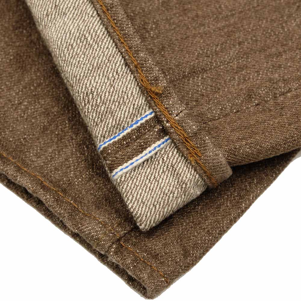 Pure Blue Japan - 14oz. Brown Denim - Regular Straight - BR-14OZ-003