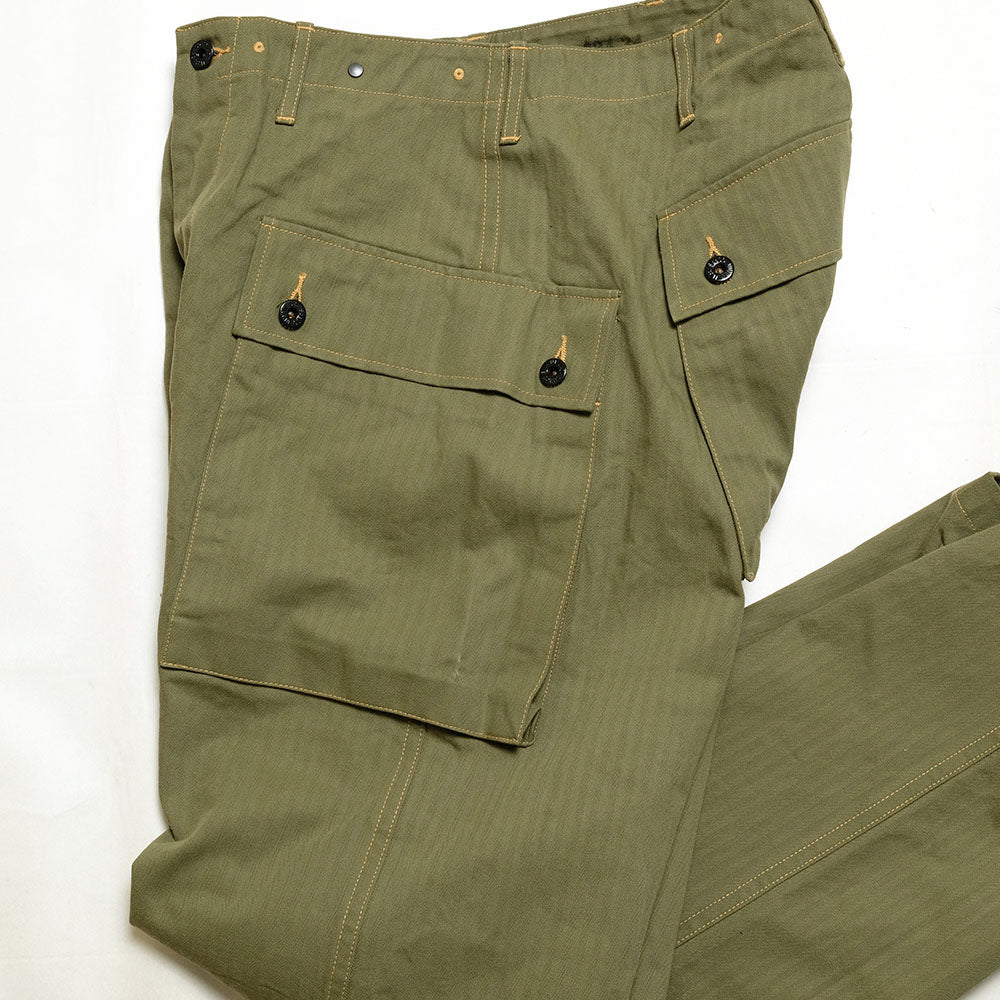 BUZZ RICKSON'S - U.S. MARINE CORPS M-1944 - HERRINGBONE PANTS - SHORT LENGTH - BR42501