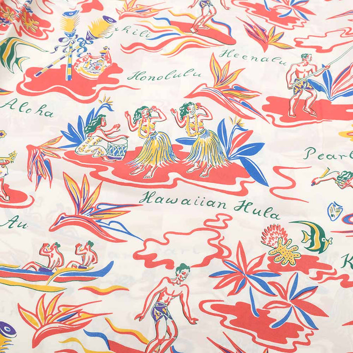 SUN SURF - RAYON HAWAIIAN SHIRT - HAWAIIAN HULA - SS39411