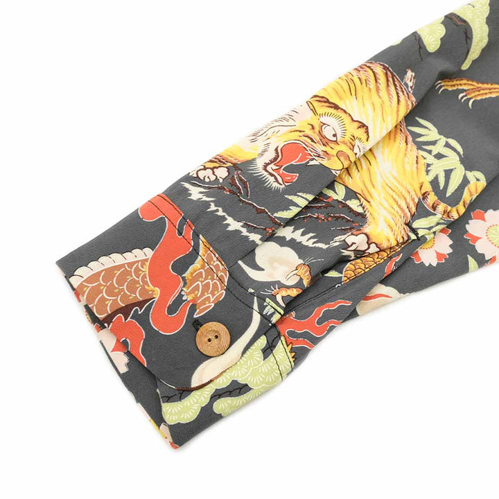 SUN SURF - L/S RAYON HAWAIIAN SHIRT - THE TRIANGULAR FIGHT - SS29404