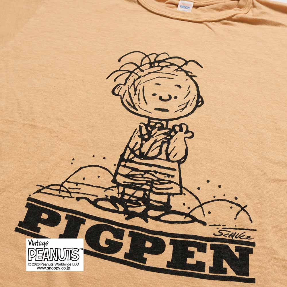 WAREHOUSE - S/S T-SHIRT - I'M A DUST MAGNET! (PIG PEN) - YP126S-5