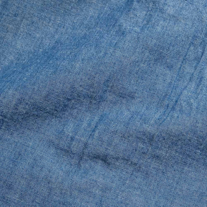 MOMOTARO JEANS - TRIPLE STITCH L/S CHAMBRAY SHIRT - TWO STRIPES - MMLS3000
