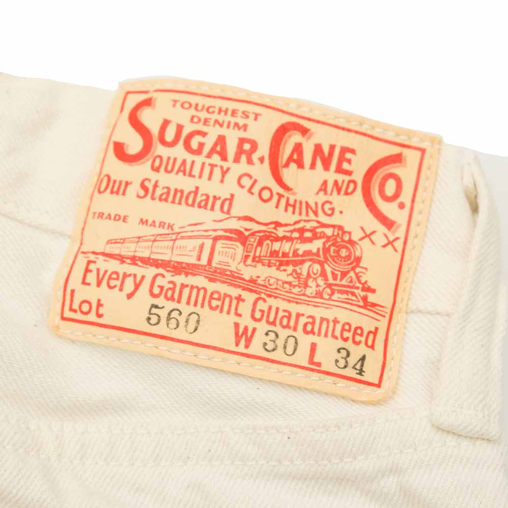 SUGAR CANE - 13oz. WHITE DENIM - 1947 MODEL - REGULAR STRAIGHT - SC42560