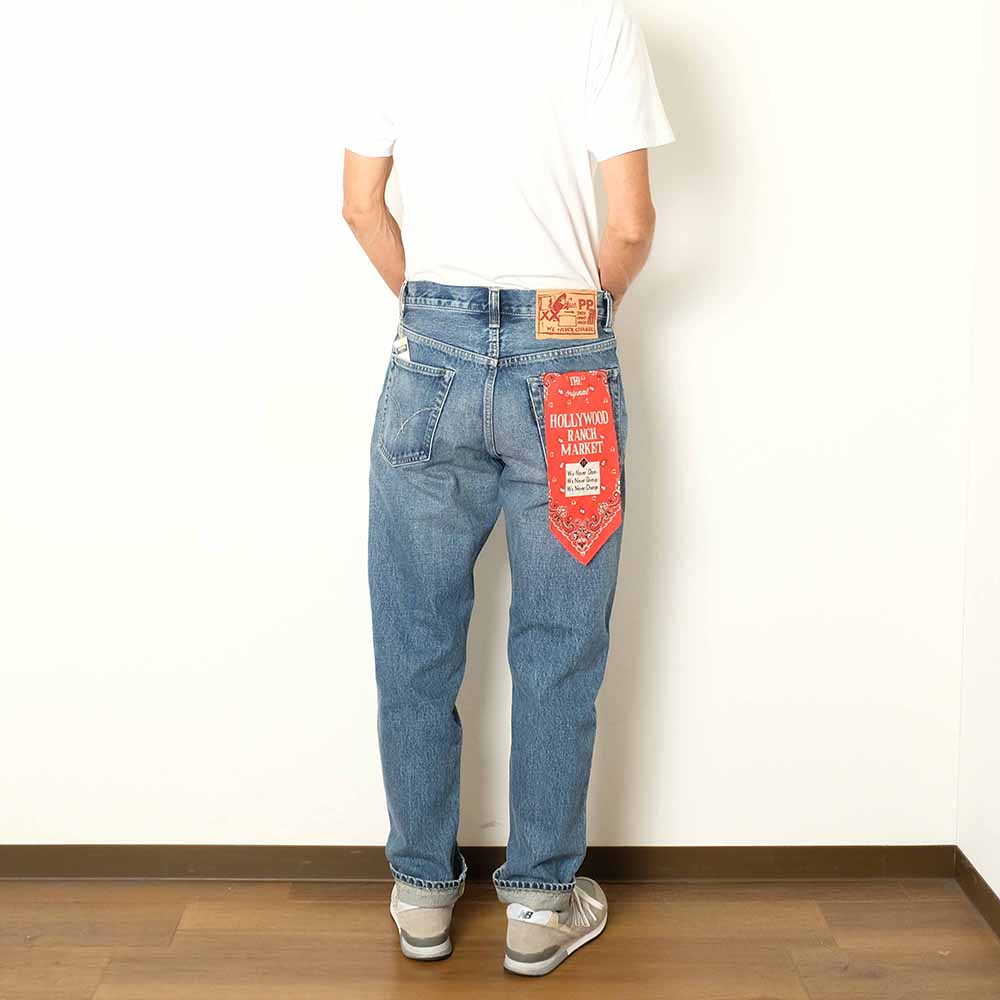 HOLLYWOOD RANCH MARKET - PP4XX Just length Jeans - MID BLUE - 1008262