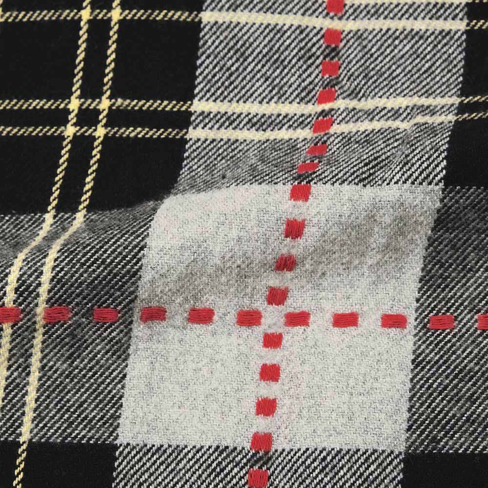 SUGAR CANE - FICTION ROMANCE DOBBY PLAID WORK SHIRT - SC29583