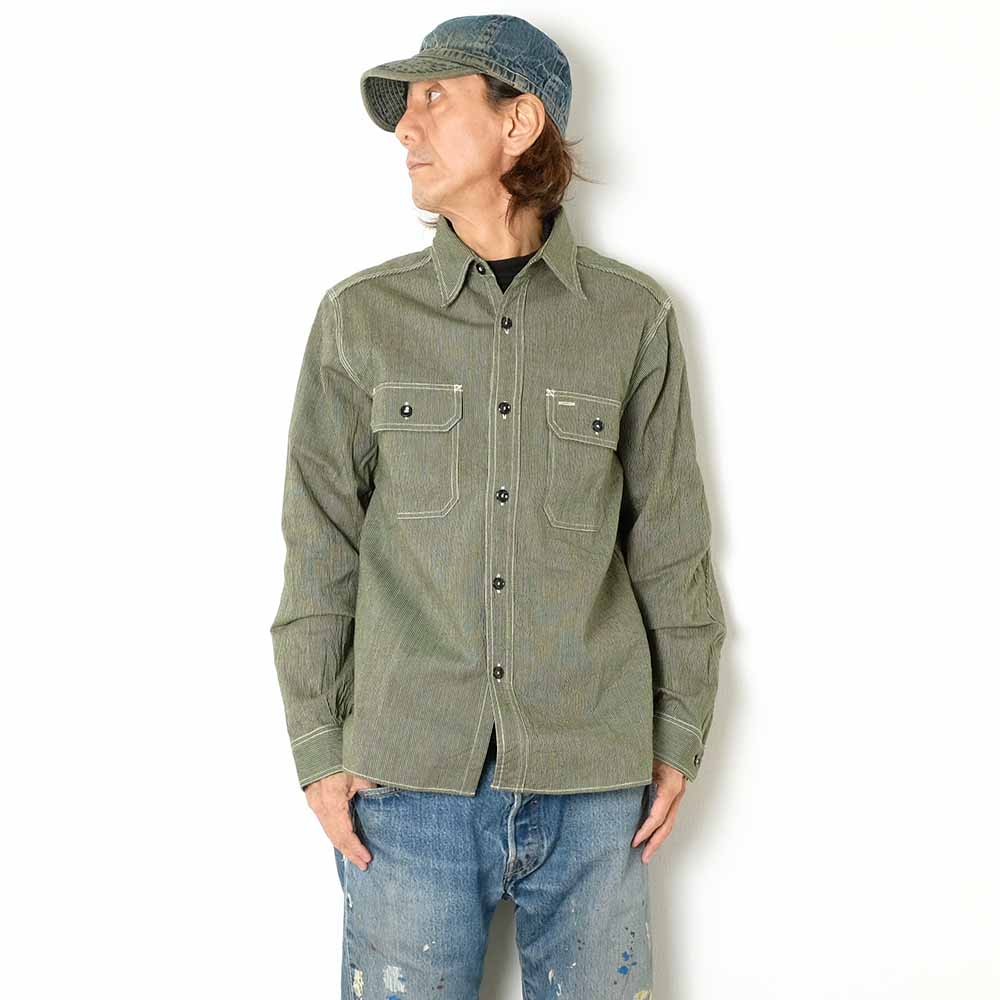 SUGAR CANE - Jean Cord Work Shirt - SC25511