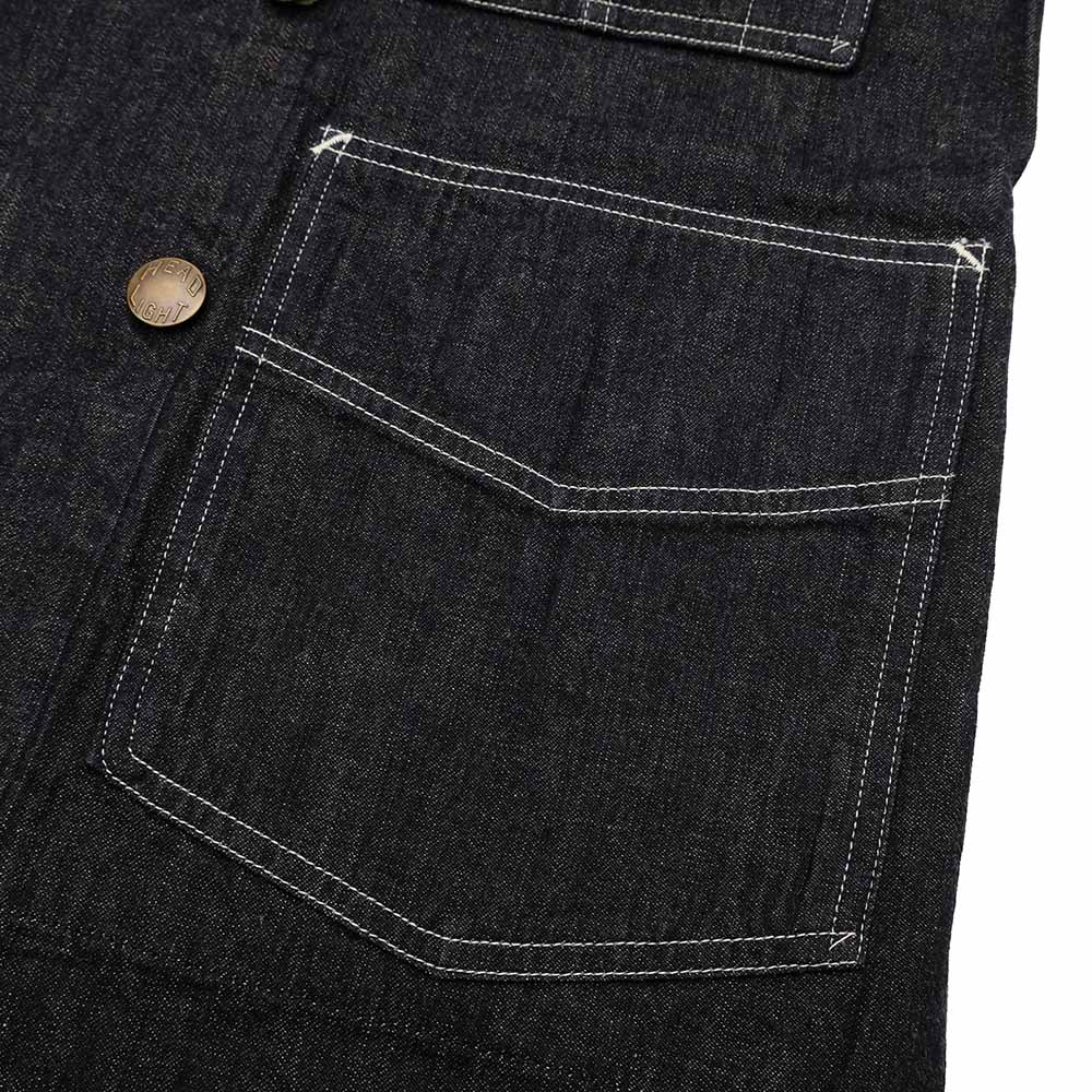 HEADLIGHT - 9.5oz. SPECIAL WEAVE DENIM DOUBLE BREASTED COAT - HD15844