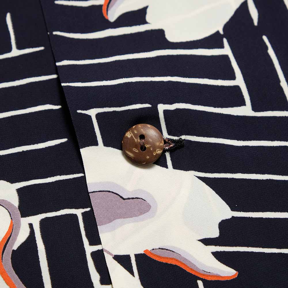 SUN SURF - S/S RAYON HAWAIIAN SHIRT - WHITE GINGER - SS39615
