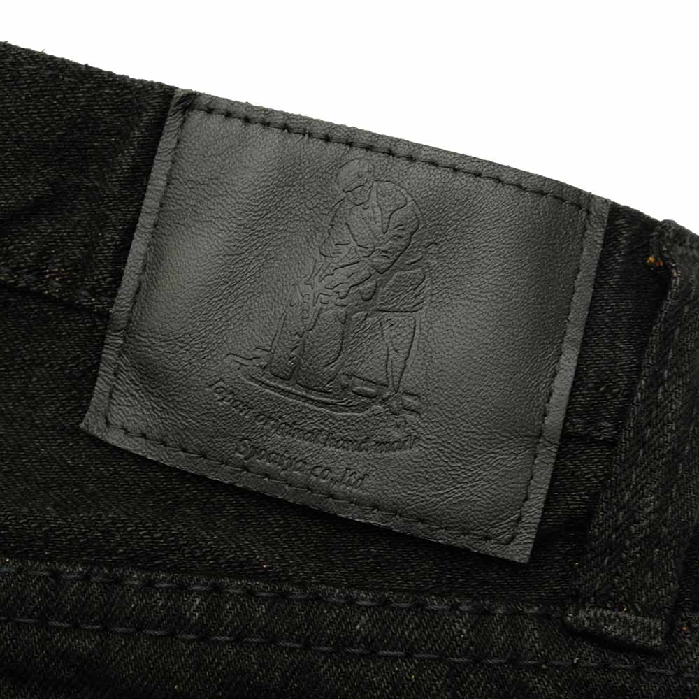 Pure Blue Japan Lot.TCD-005-BK 14oz Teacore Black Denim Selvedge Jeans TCD-005-BK