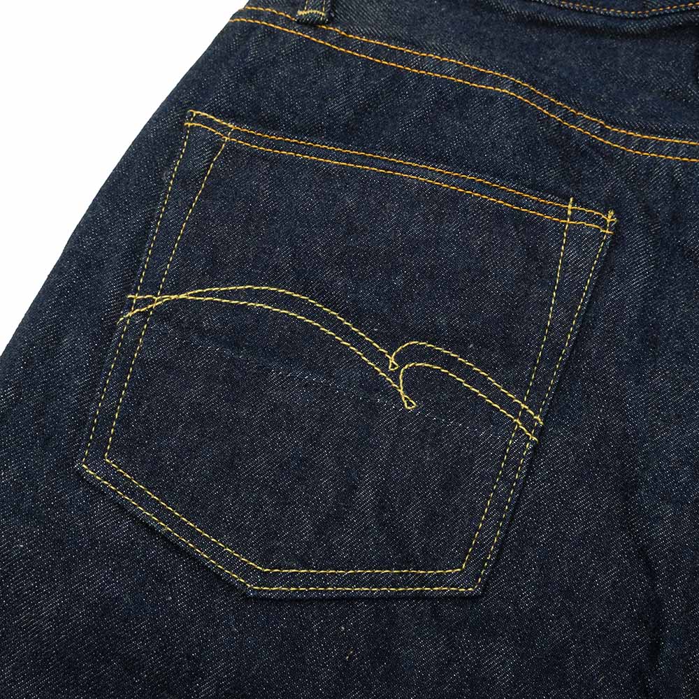 STUDIO D’ARTISAN - 15oz. Natural Indigo Relaxed Tapered Jeans - SD-808