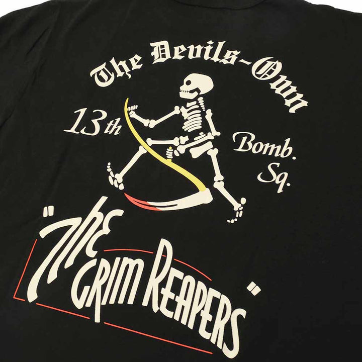 BUZZ RICKSON'S - L/S T-SHIRT - 13th BOMB. SQ. THE GRIM REAPERS - BR69628