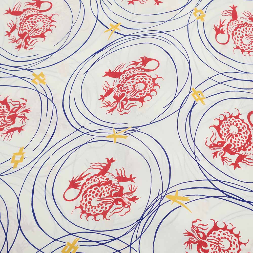 SUN SURF - S/S RAYON HAWAIIAN SHIRT - DRAGON GRID - SS39617