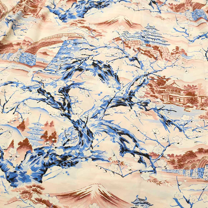 SUN SURF - RAYON HAWAIIAN SHIRT - SCENERY OF JAPAN - SS39422