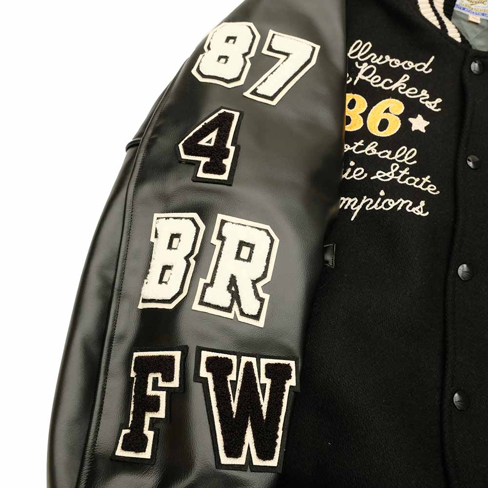 WHITESVILLE - 30oz. WOOL MELTON AWARD JACKET - BLUE PECKERS - WV15783