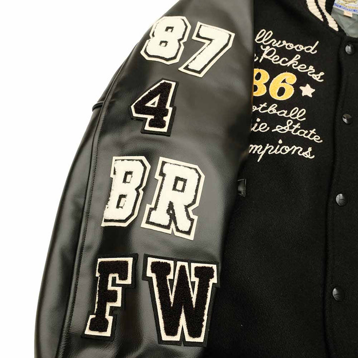 WHITESVILLE - 30oz. WOOL MELTON AWARD JACKET - BLUE PECKERS - WV15783