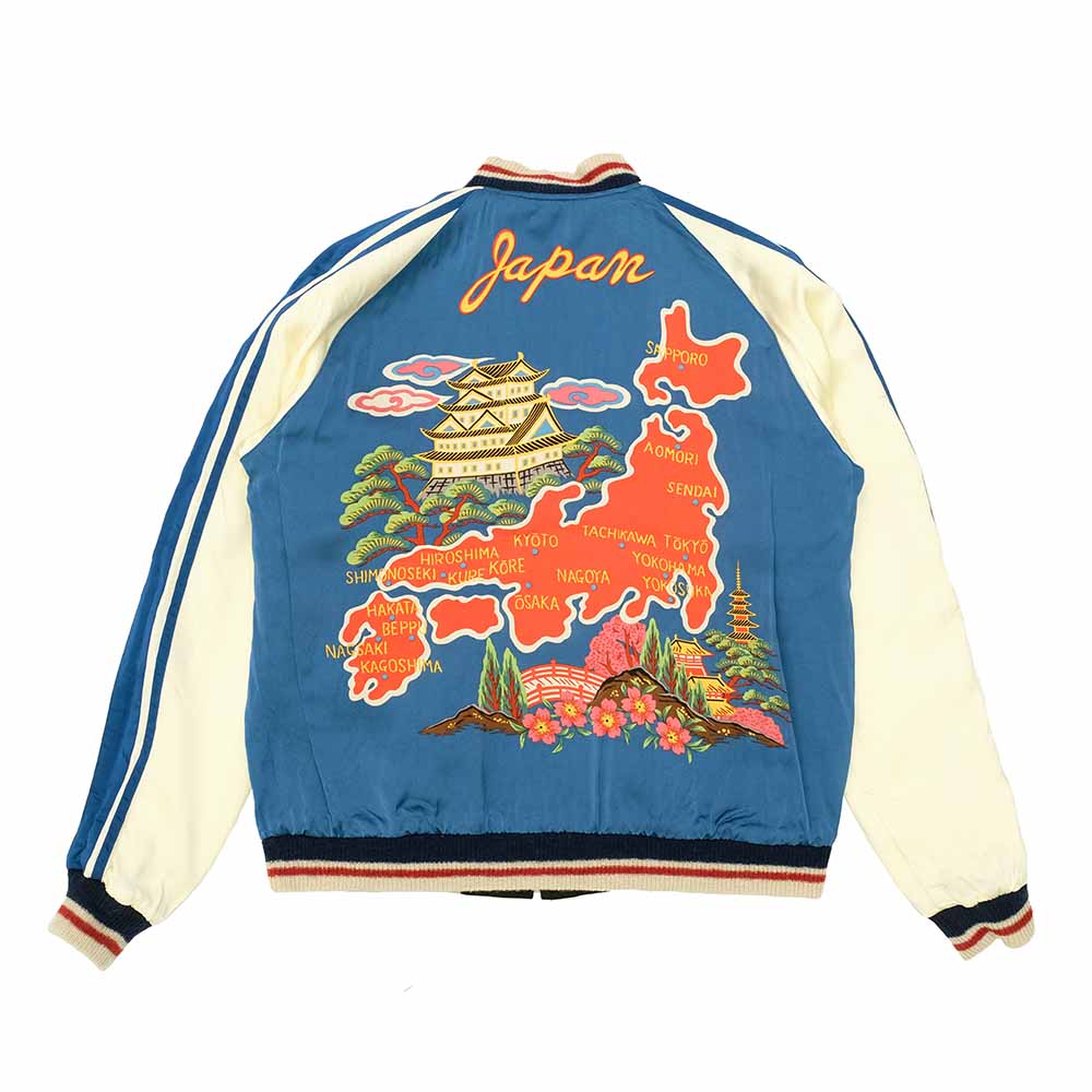 TAILOR TOYO - Souvenir Jacket - KOSHO & CO. Special Edition - DUELLING DRAGONS × JAPAN MAP PRINT - TT15531-119