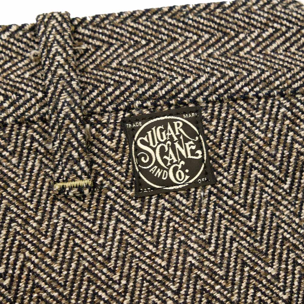 SUGAR CANE - FICTION ROMANCE - 16.7oz. INDIGO TWEED WORK PANTS - SC42609