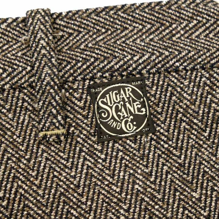 SUGAR CANE - FICTION ROMANCE - 16.7oz. INDIGO TWEED WORK PANTS - SC42609