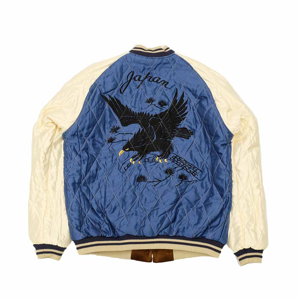 TAILOR TOYO - Velveteen Souvenir Jacket - WHITE DRAGON × BLACK EAGLE - TT15792-138