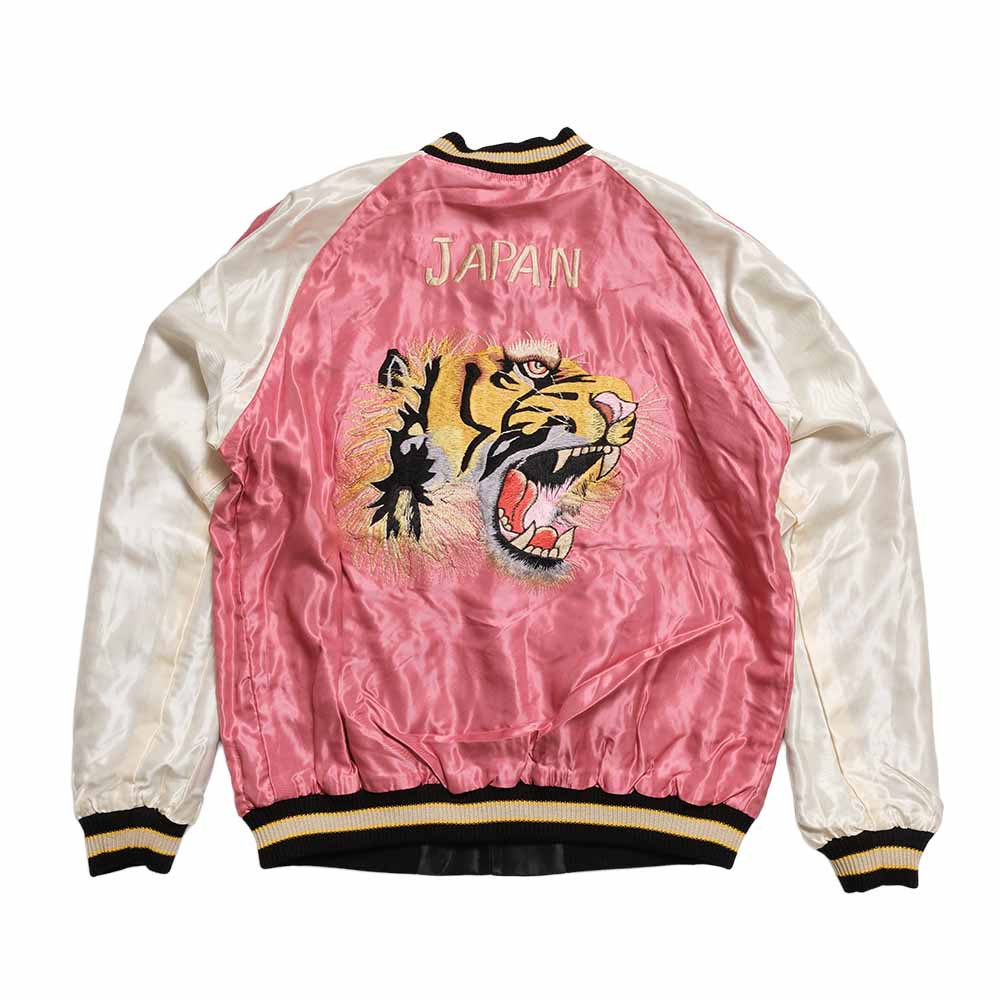 TAILOR TOYO - Acetate Souvenir Jacket - WHITE DRAGON x TIGER HEAD - TT15972-219