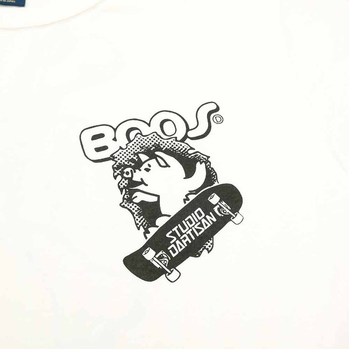 STUDIO D’ARTISAN - USA COTTON PRINT T-SHIRT - BOO - 8168A