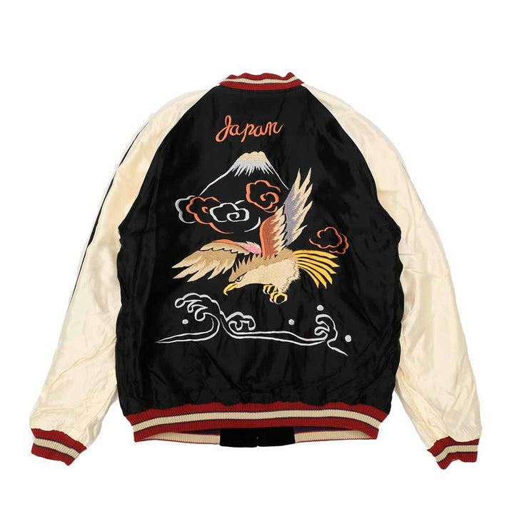 TAILOR TOYO - Velveteen - Two-tone - x Acetate Souvenir Jacket - WHITE DRAGON x EAGLE - TT15795-128