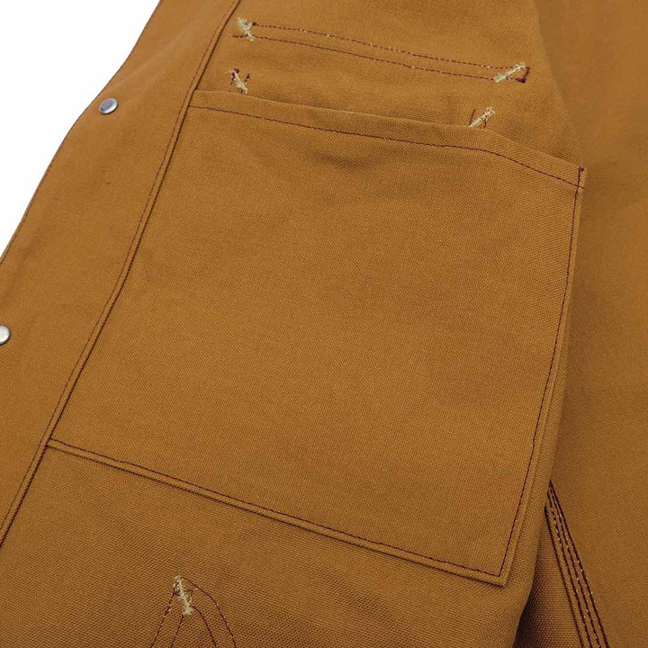 SUGAR CANE - 13oz. BROWN DUCK WORK COAT - SC15657