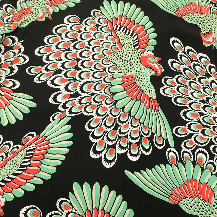 SUN SURF - RAYON HAWAIIAN SHIRT - PEACOCK - SS39428