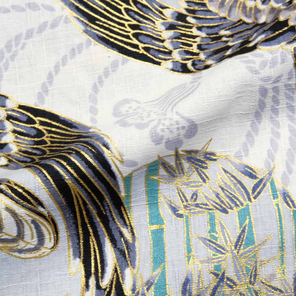 KOROMO ZAKURA - Southern Cloth - Long-Sleeve Regular Shirt - Hawk depicted with Japanese traditional technique, KINSAI-style - SA1727