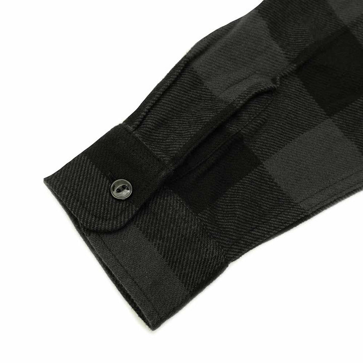 SUGAR CANE - TWILL PLAID WORK SHIRT - SC29557