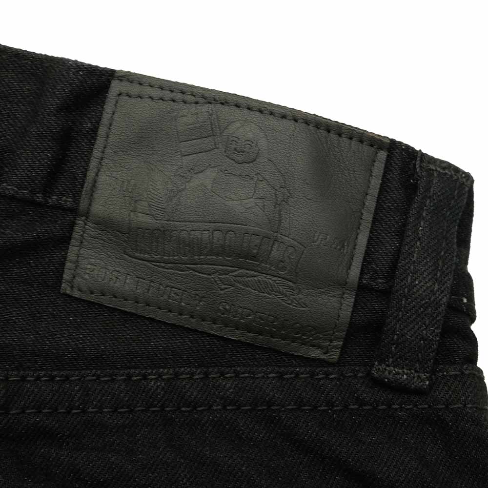 Momotaro Jeans - 15.7oz SELVEDGE BLACK DENIM NARROW TAPERED - MXJE1101