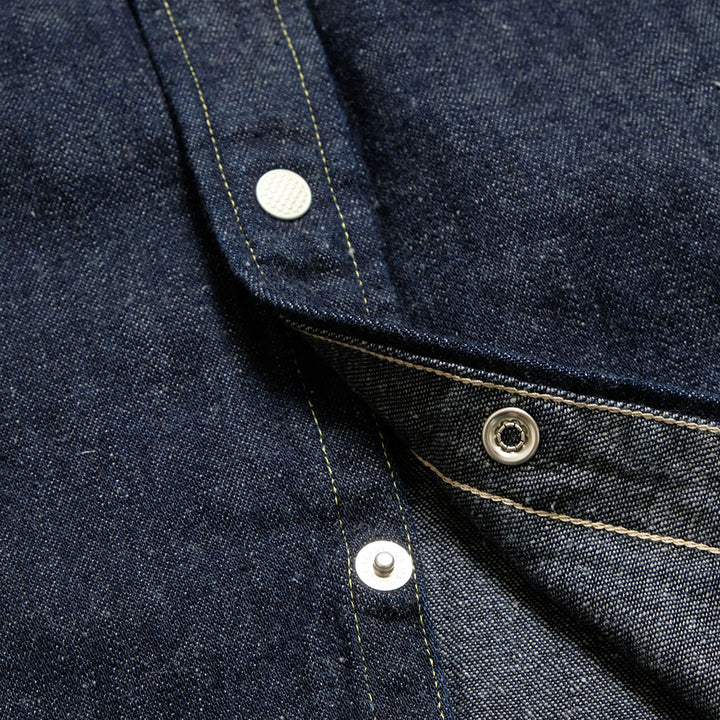 BONCOURA - BONCOURA Western Shirt - Denim - 142803615