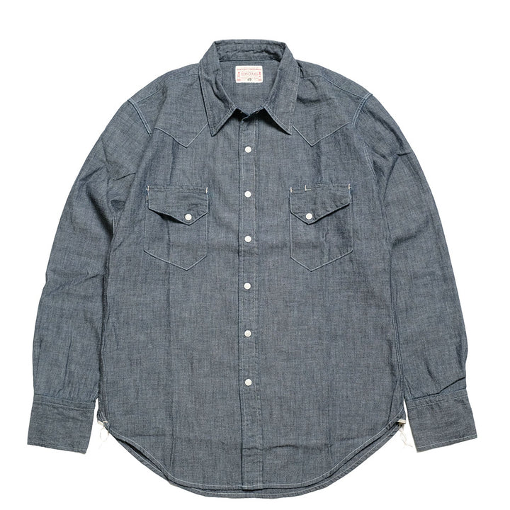 BONCOURA - BONCOURA Western Shirt - Chambray - 142860254