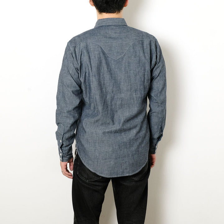 BONCOURA - BONCOURA Western Shirt - Chambray - 142860254