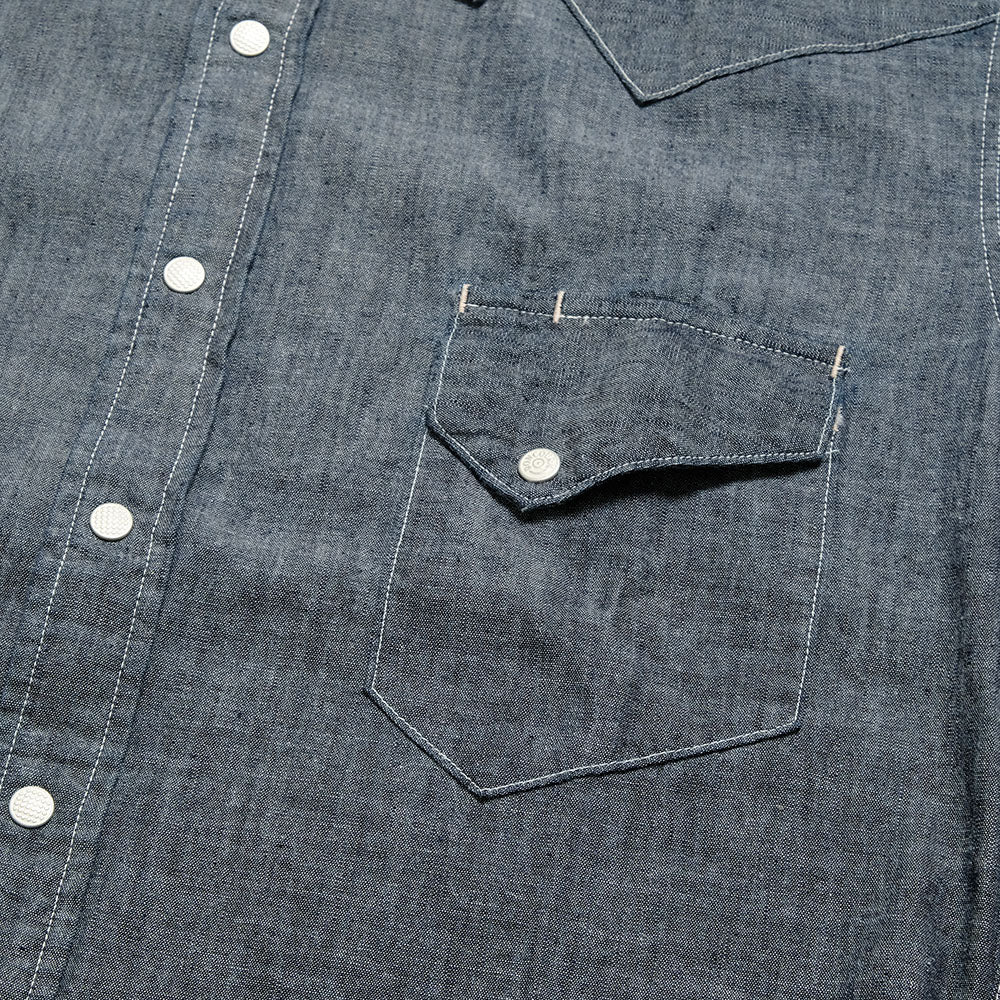 BONCOURA - BONCOURA Western Shirt - Chambray - 142860254