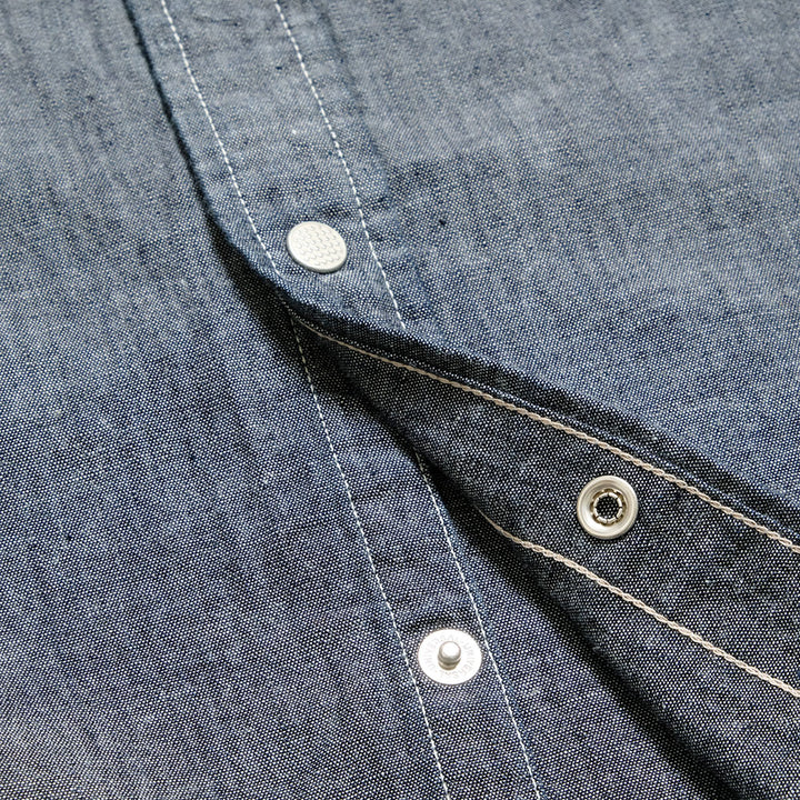 BONCOURA - BONCOURA Western Shirt - Chambray - 142860254