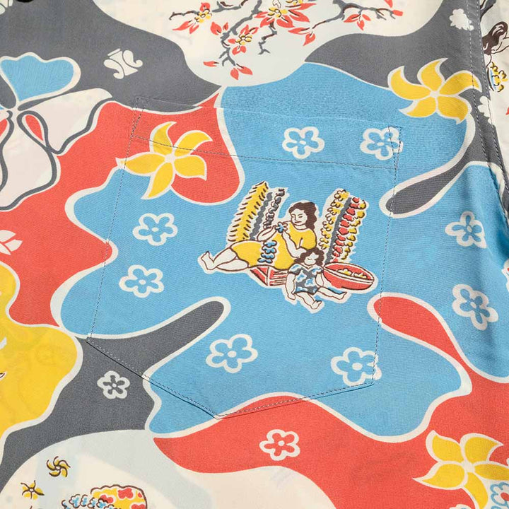 SUN SURF - S/S RAYON HAWAIIAN SHIRT - PARADISE HULA - SS39624