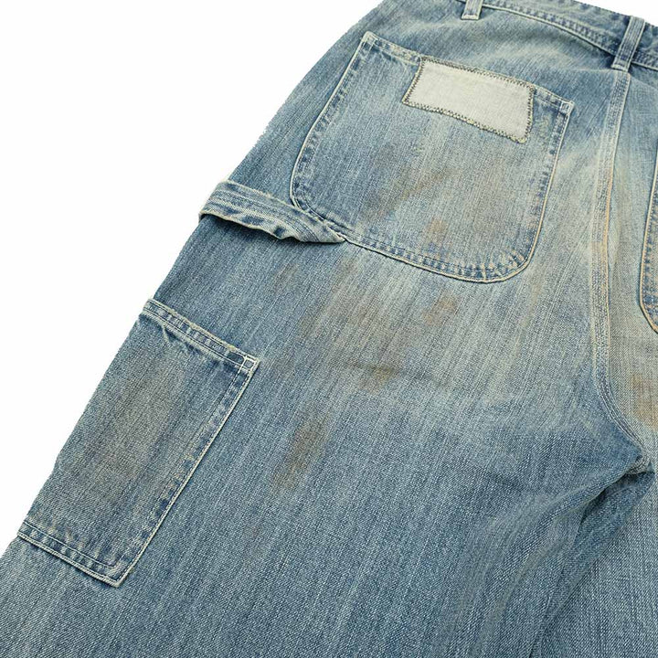 UNIVERSAL OVERALL - 12.75oz CONE DENIM REMAKE PAINTER PANTS - HT2433601-C