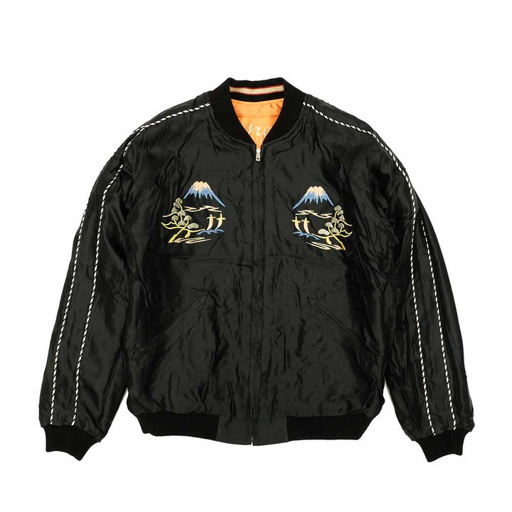 TAILOR TOYO - Acetate Quilted Souvenir Jacket - WHITE TIGER × LANDSCAPE - TT15791-159