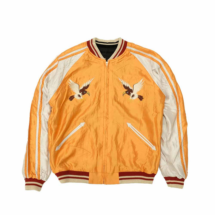 TAILOR TOYO - Acetate Souvenir Jacket - WHITE DRAGON x EAGLE - TT15682-119