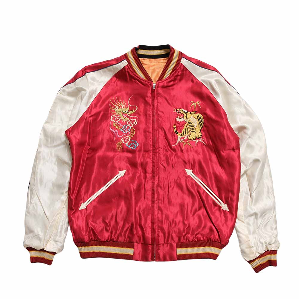 TAILOR TOYO - Acetate Souvenir Jacket - BLACK EAGLE x DRAGON HEAD - TT15972-159