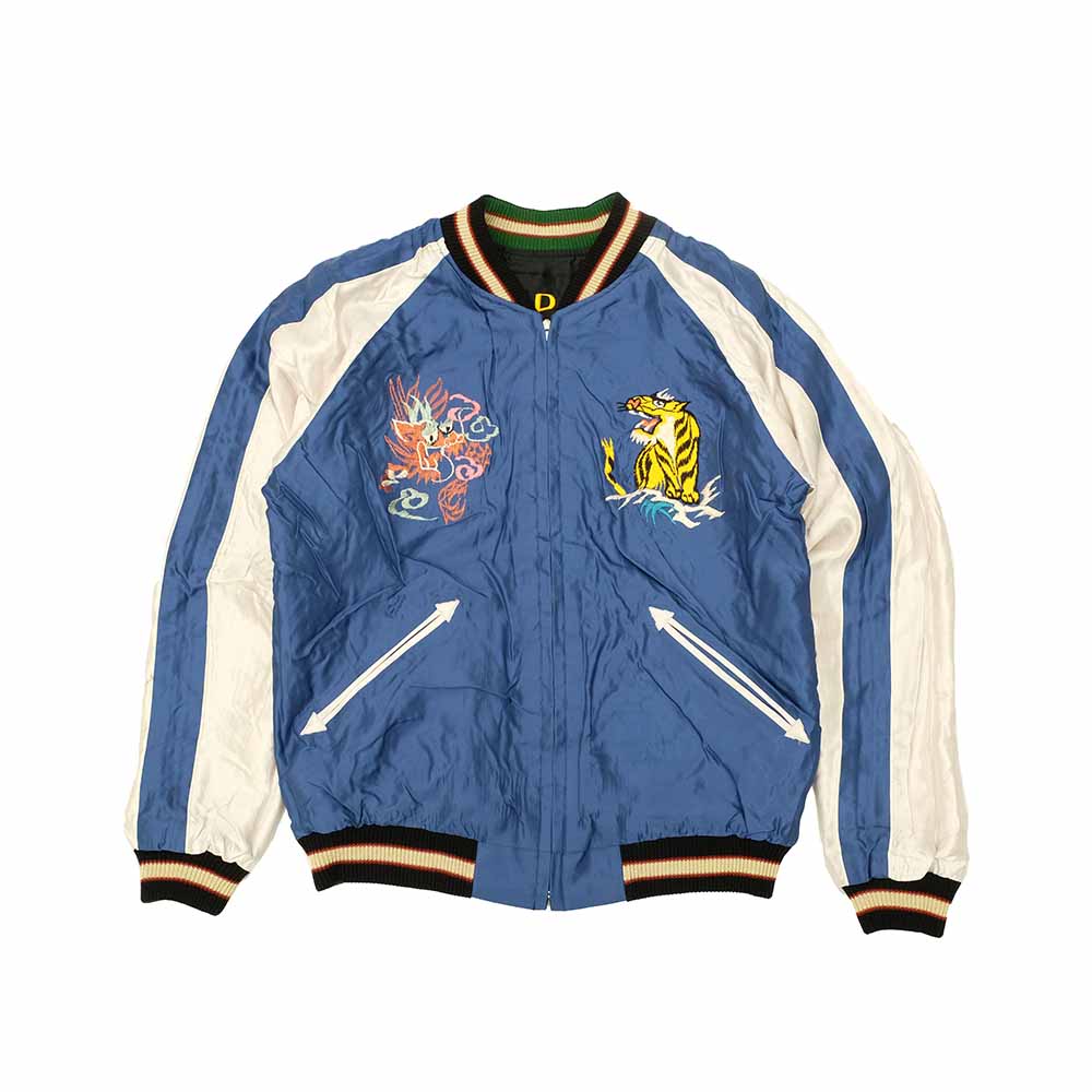 TAILOR TOYO - Acetate Souvenir Jacket - JAPAN MAP x GOLD DRAGON - TT15542-119